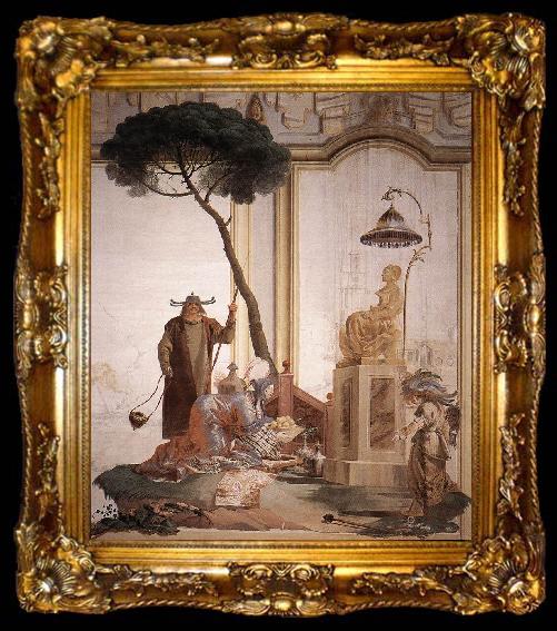 framed  TIEPOLO, Giovanni Domenico Offering of Fruits to Moon Goddess nmoih, ta009-2